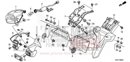FEU ARRIERE CRF250LF de 2015